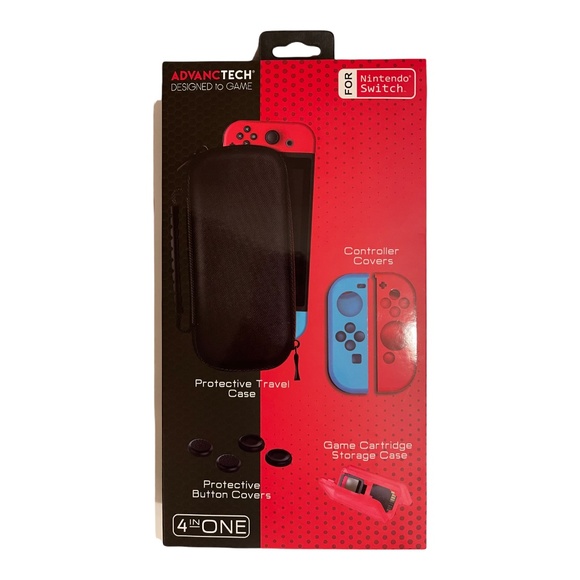 Nintendo Other - Nintendo Switch Gaming Carrying Case NWT ADVANCTECH Designed to Game 4 in One